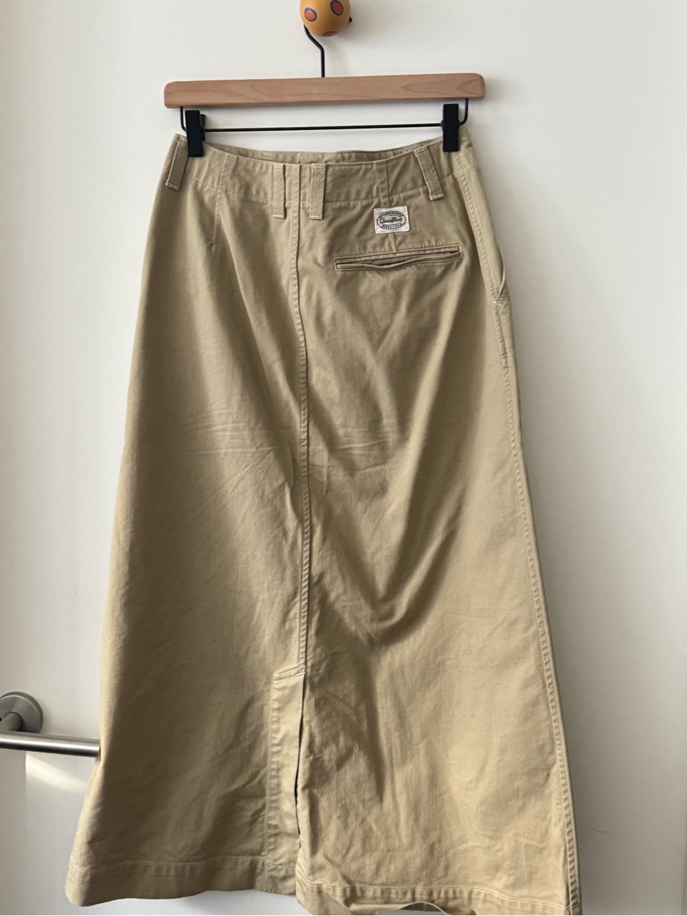 Everyday A-Line Midi Skirt in Khaki - Picture 4 of 7